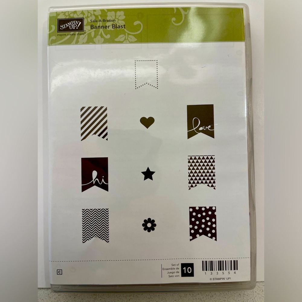 Stampin’ Up! Banner Blast set. 10 pieces.